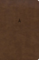 CSB Personal Size Giant Print Bible-Brown LeatherTouch