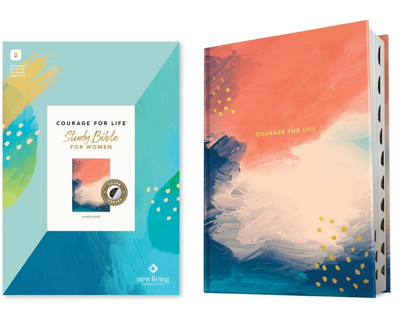NLT Courage For Life Study Bible For Women  Filament-Enabled Edition-Hardcover Indexed