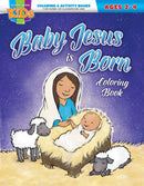 Baby Jesus Is Born Coloring & Activity Book (Ages 2-4)