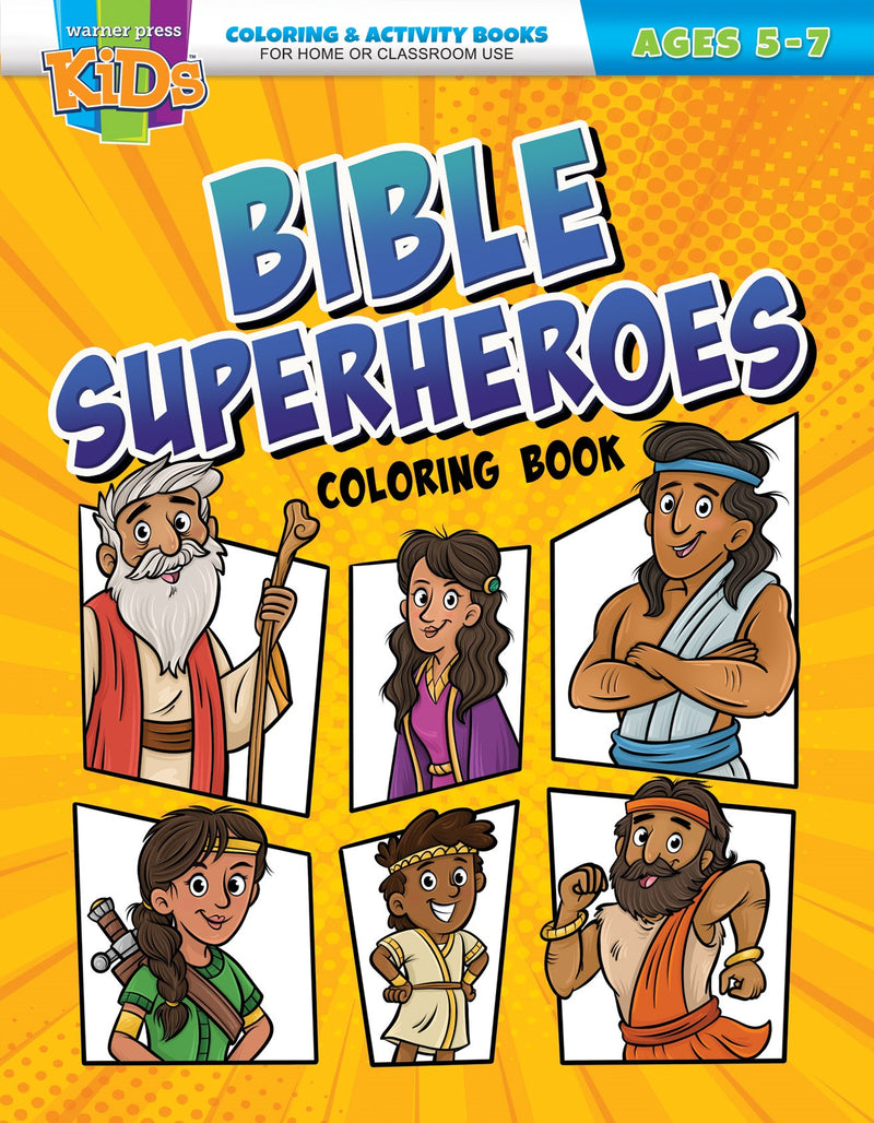 Bible Superheroes Coloring & Activity Book (Ages 5-7)
