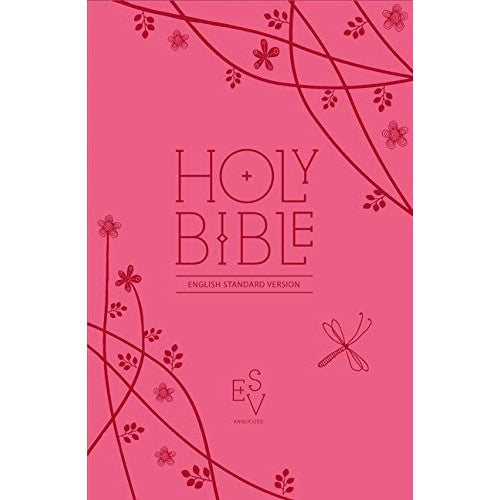 Holy Bible with Zip, Pink Imitation Leat