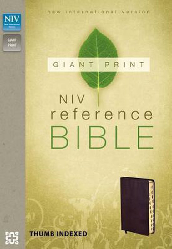 Giant Print Bible - Ind. - Burg (LL)