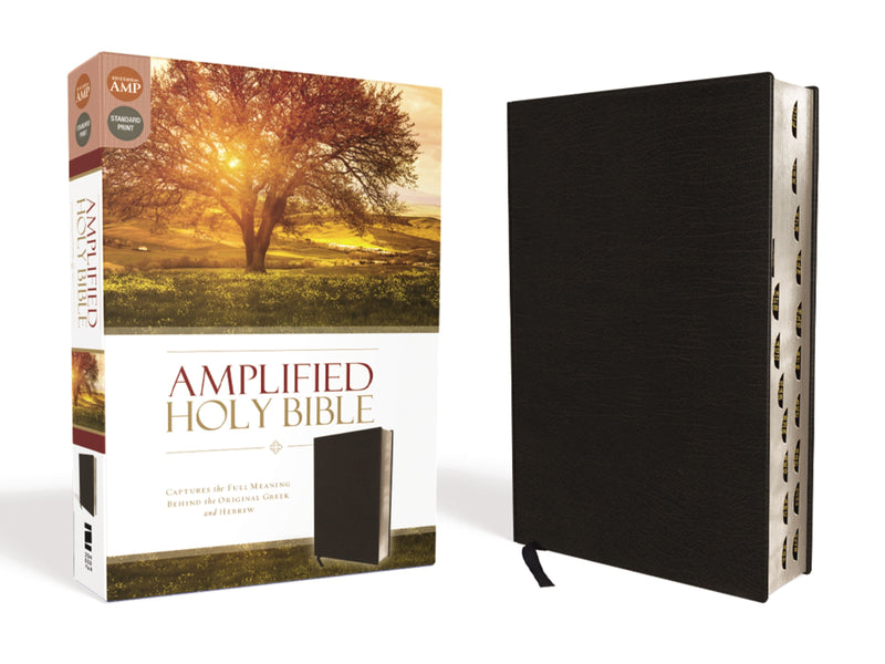 Amplified Holy Bible (Revised)-Black Bonded Leather Indexed