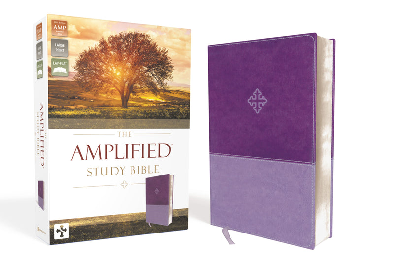 Amplified Study Bible (Revised)-Purple LeatherSoft