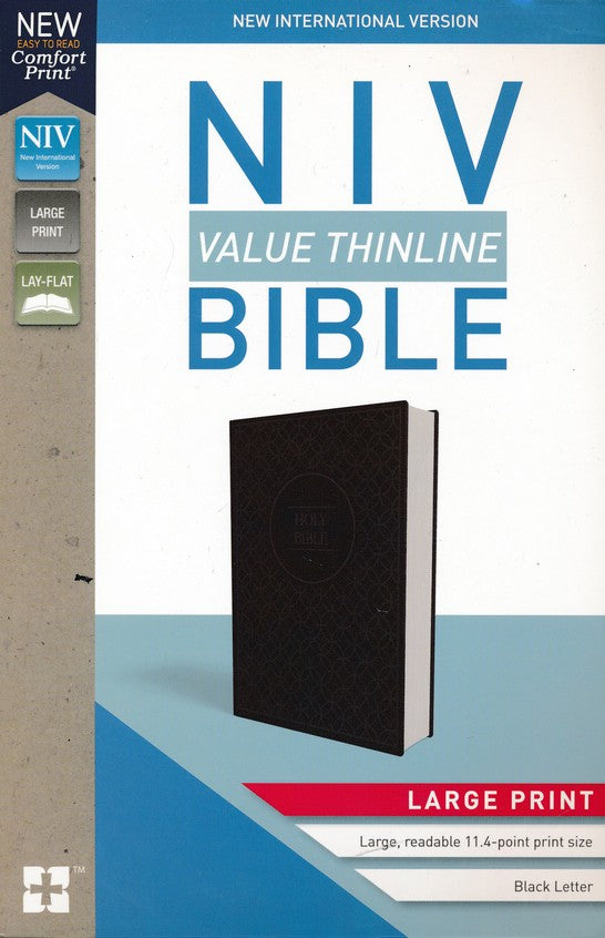 Thinline Large pr.Bible - Black/Charcoal