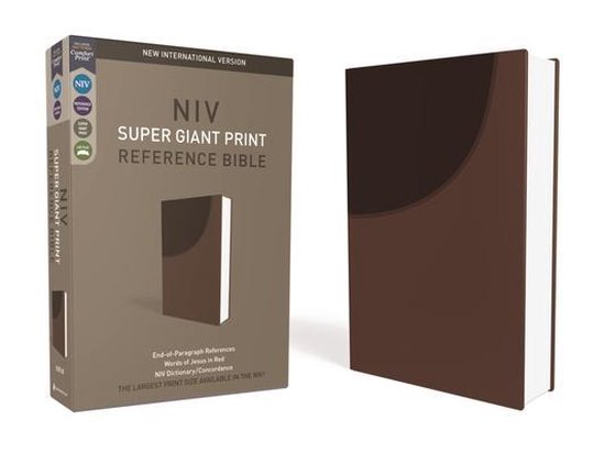 Super Giant Print Reference Bible - Brow