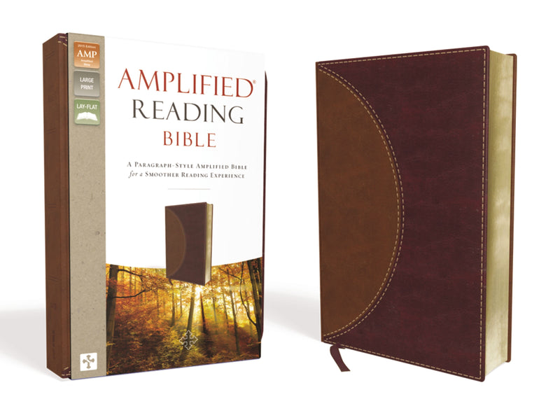 Amplified Reading Bible-Brown LeatherSoft