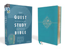 NIV Quest Study Bible (Comfort Print)-Teal Leathersoft