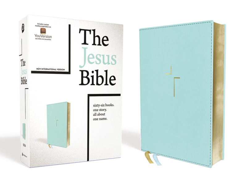NIV The Jesus Bible (Comfort Print)-Blue Leathersoft