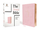 NIV The Jesus Bible (Comfort Print)-Pink Leathersoft Indexed
