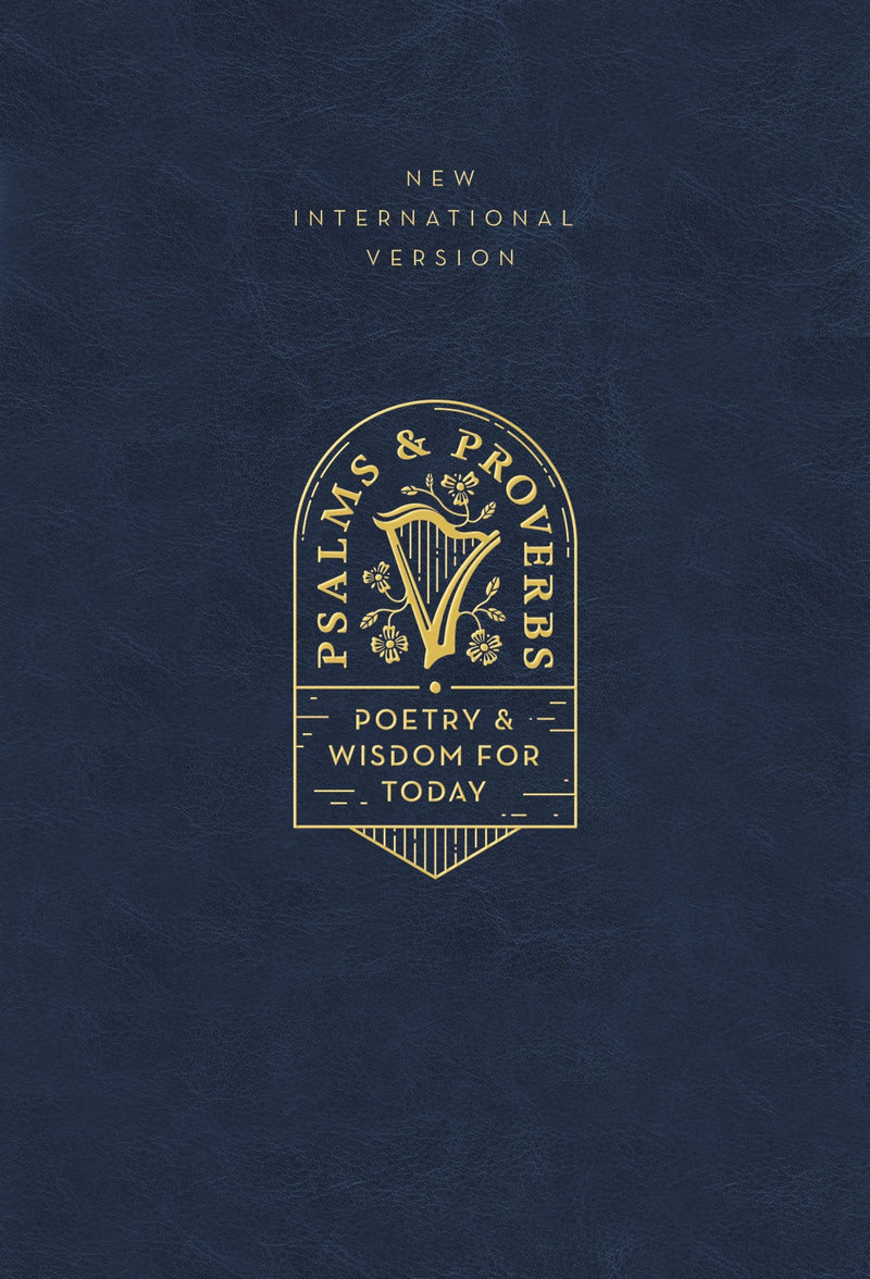 NIV Psalms And Proverbs (Comfort Print)-Navy Cloth Over Board