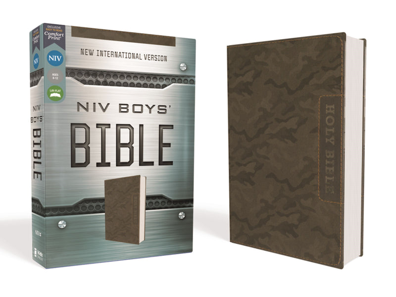 NIV Boys' Bible (Comfort Print)-Brown Camo Leathersoft