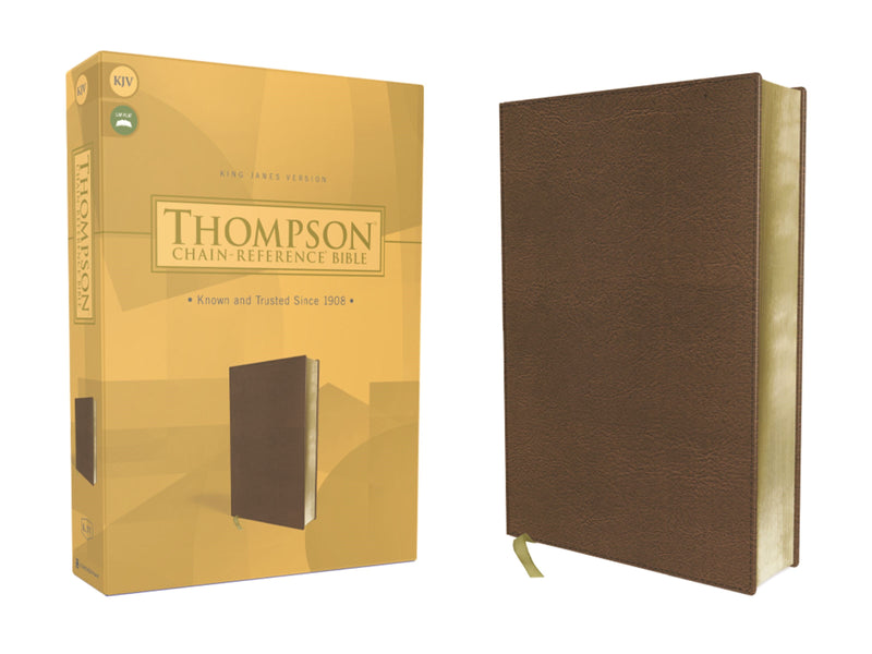 KJV Thompson Chain-Reference Bible-Brown Leathersoft