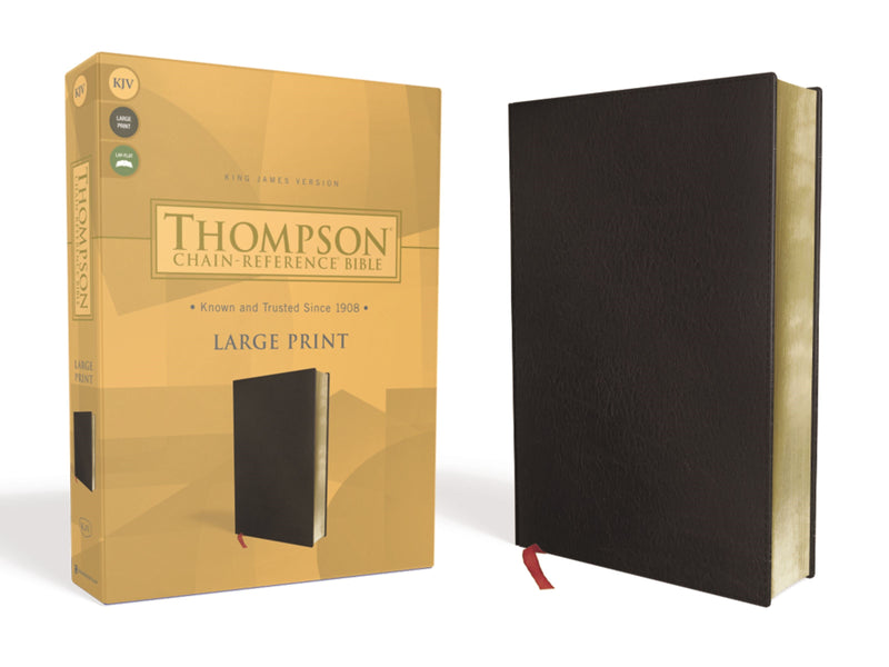 KJV Thompson Chain-Reference Bible/Large Print-Black Bonded Leather