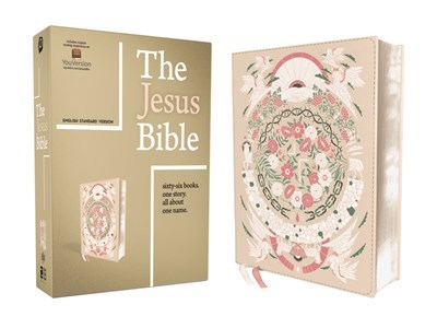 ESV The Jesus Bible Artist Edition-Peach Floral Leathersoft
