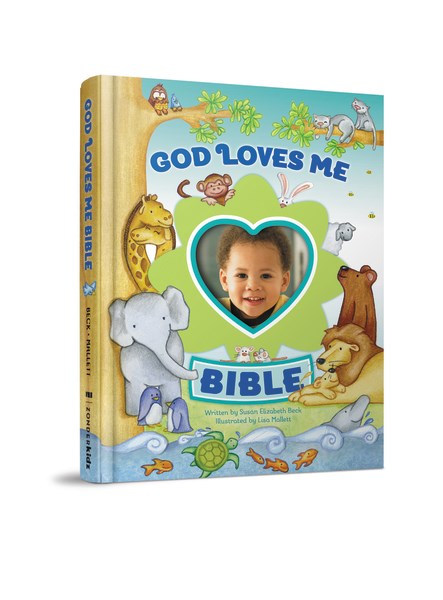 God Loves Me Bible (Newly Illustrated)-Blue