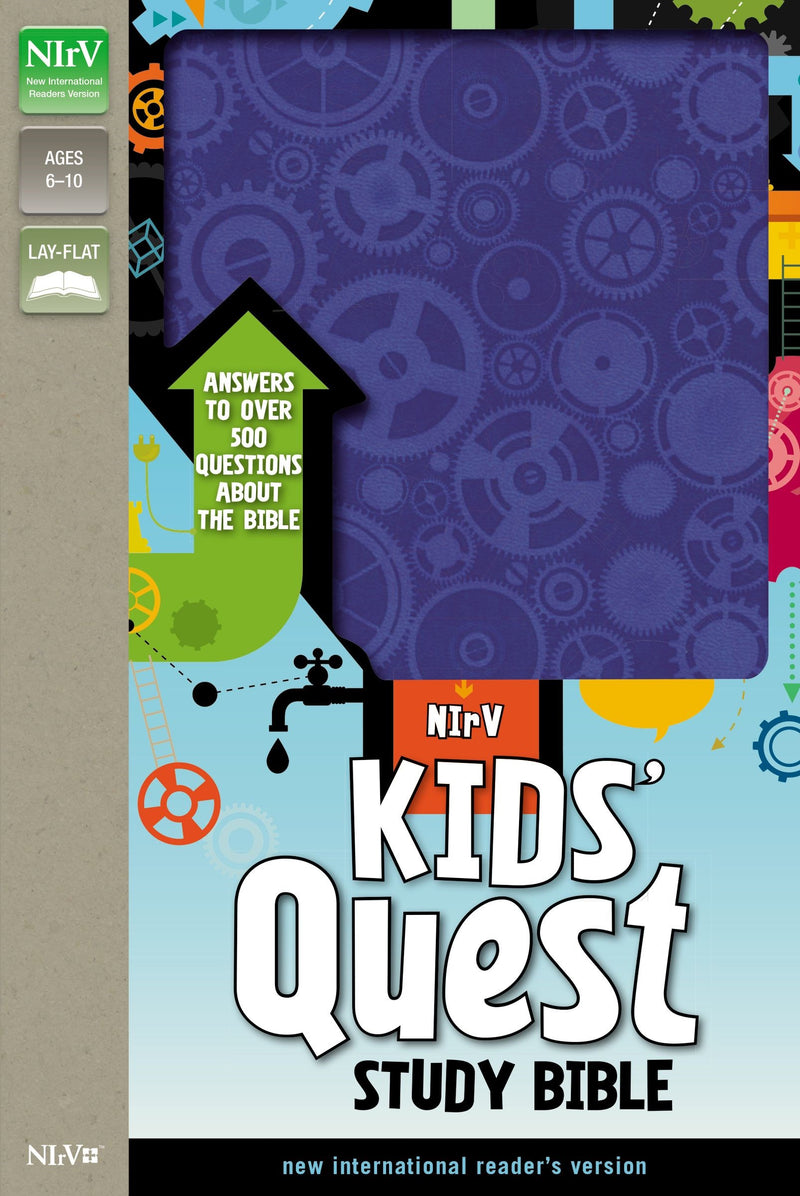 NIrV Kids' Quest Study Bible (Updated)-Blue Duotone