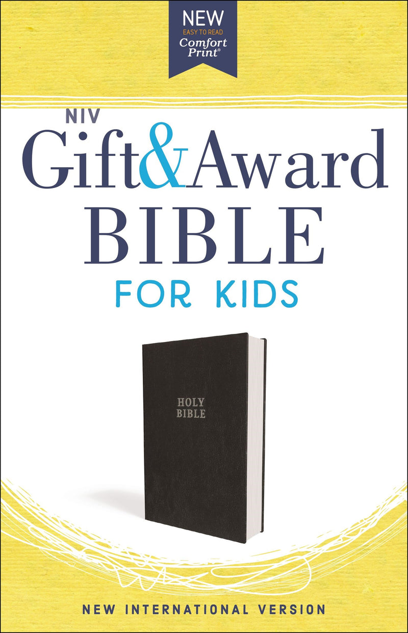 NIV Gift & Award Bible For Kids (Comfort Print)-Black Flexcover