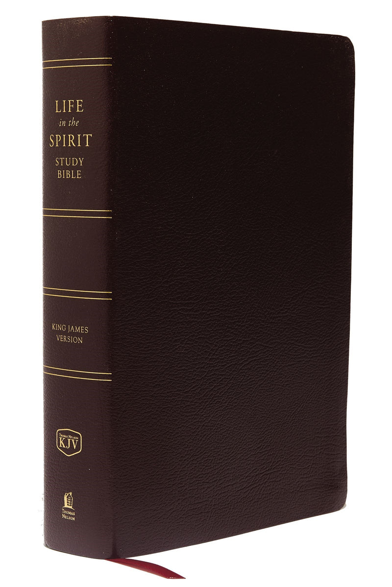 KJV Life In The Spirit Study Bible-Burgundy Bonded Leather