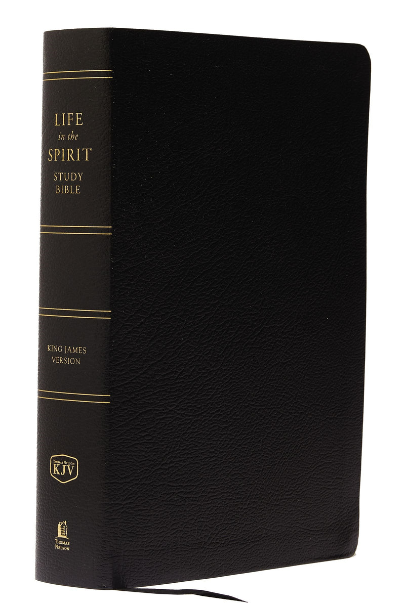 KJV Life In The Spirit Study Bible-Black Bonded Leather Indexed