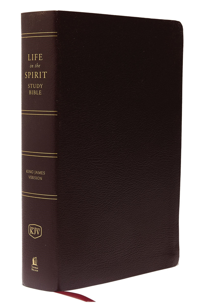 KJV Life In The Spirit Study Bible-Burgundy Bonded Leather Indexed