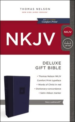 Deluxe gift bible blue