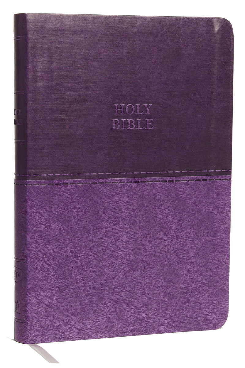 KJV Thinline Bible/Large Print (Comfort Print)-Purple Leathersoft