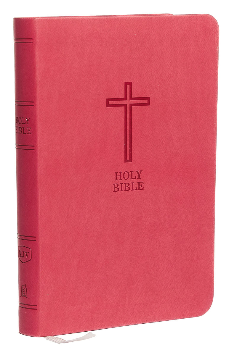 KJV Value Thinline Bible/Compact (Comfort Print)-Pink Leathersoft