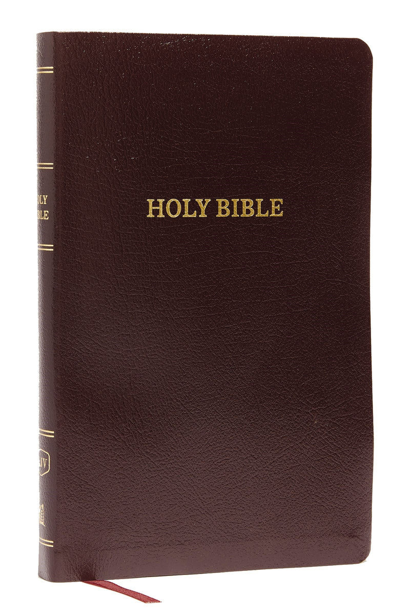 KJV Thinline Reference Bible (Comfort Print)-Burgundy Bonded Leather