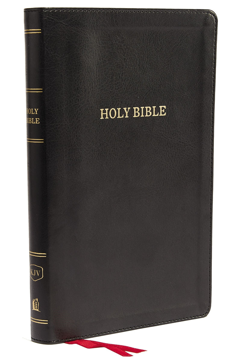 KJV Thinline Reference Bible (Comfort Print)-Black Deluxe Leathersoft