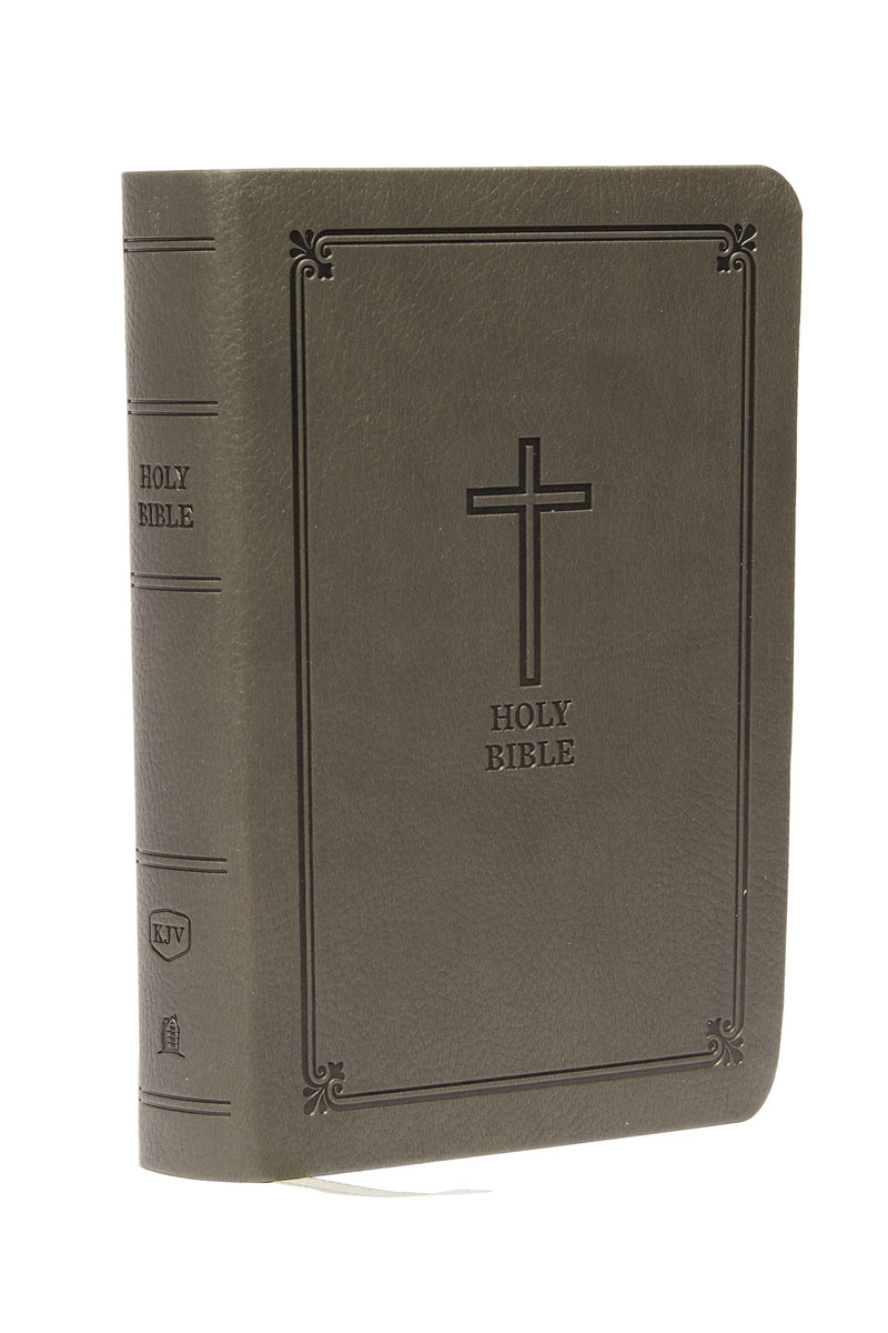 KJV Compact Large Print Reference Bible (Comfort Print)-Black Leathersoft
