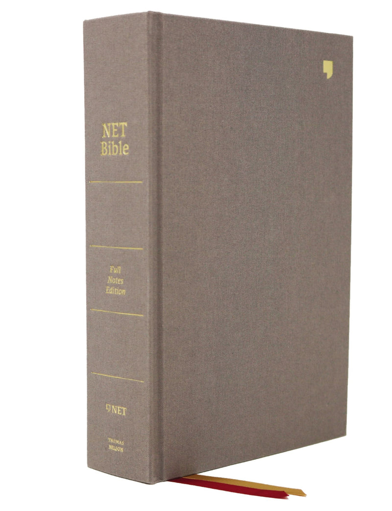 NET Bible (Full-Notes Edition) (Comfort Print)-Gray Cloth Over Board