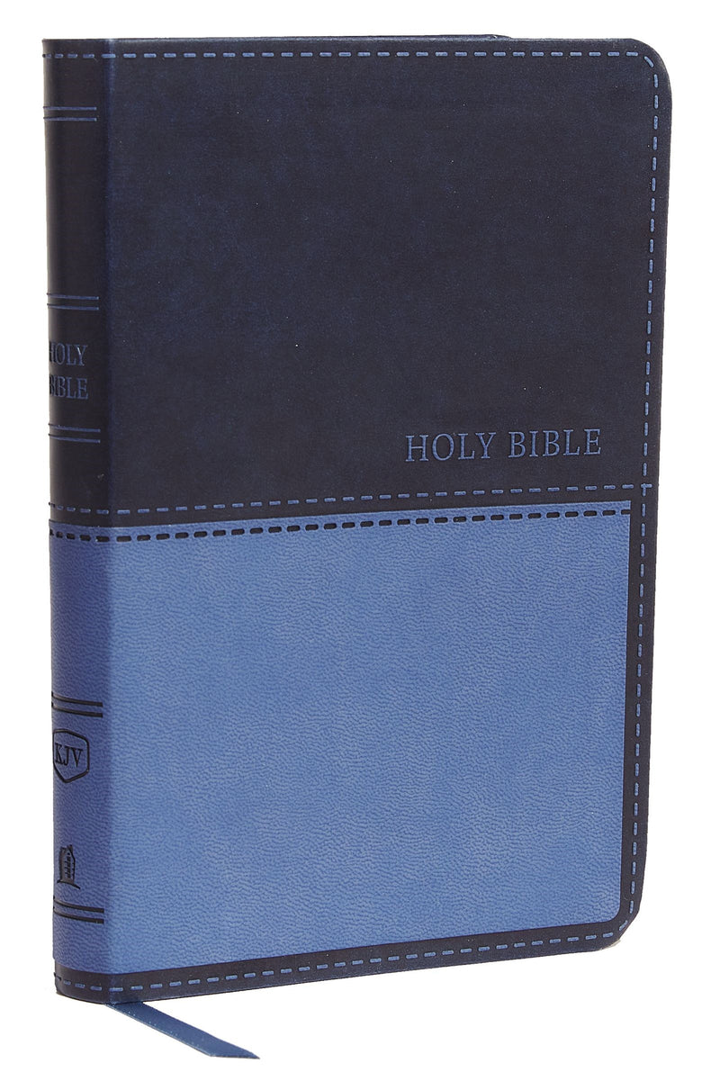 KJV Value Thinline Bible/Compact (Comfort Print)-Dark Blue Leathersoft