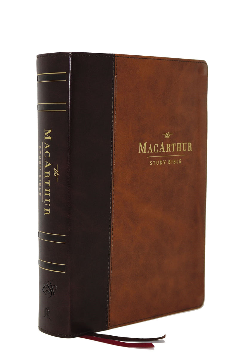 ESV MacArthur Study Bible (2nd Edition)-Brown Leathersoft Indexed