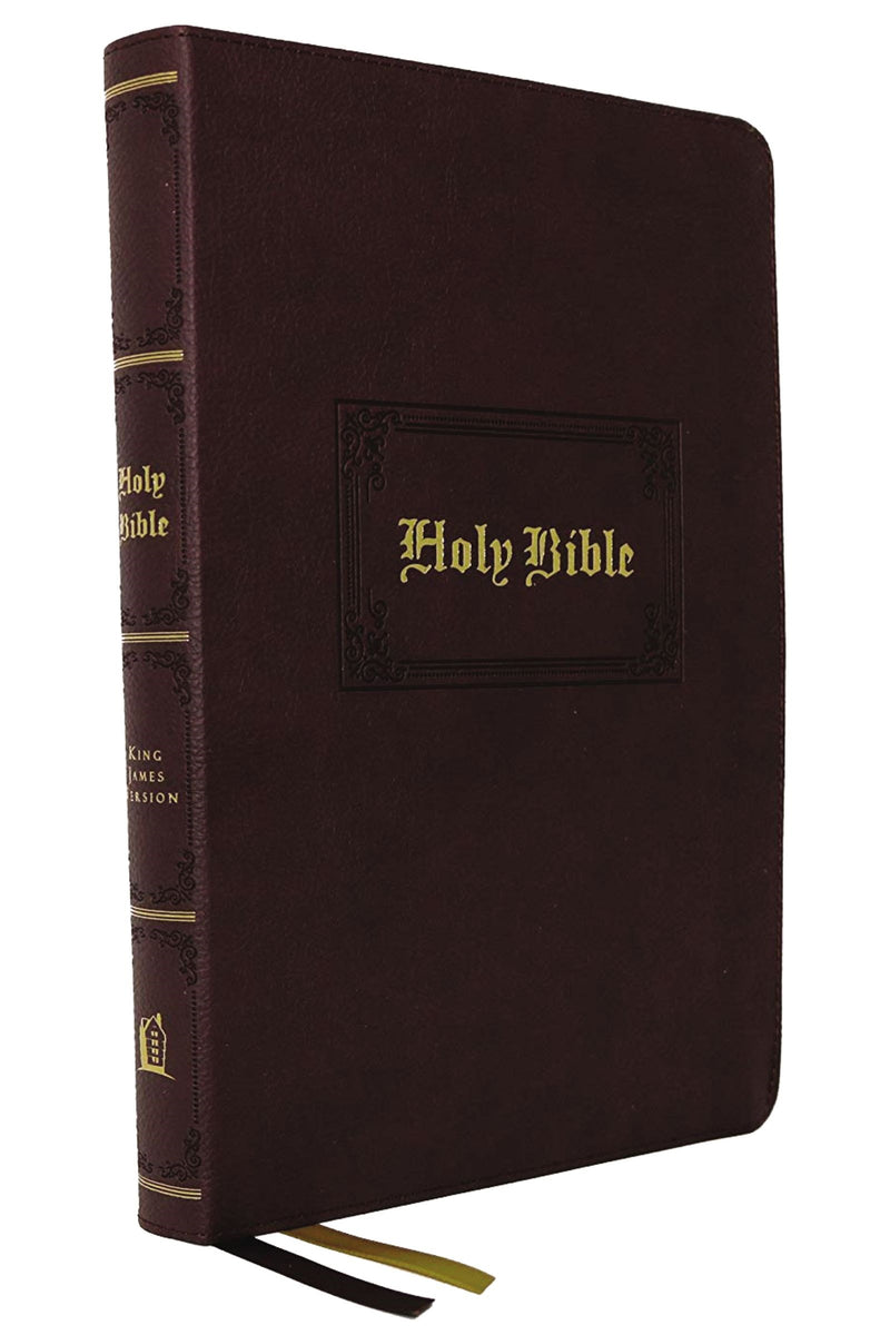 KJV Thinline Large Print Bible  Vintage Series (Comfort Print)-Brown Leathersoft