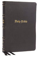KJV Thinline Bible/Large Print (Comfort Print)-Black Genuine Leather Indexed