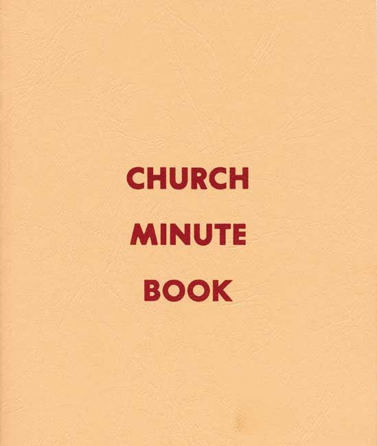 Church Minute Book (6-3/4" x 8-1/4")