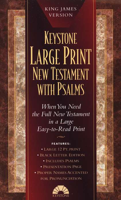 New testament with Psalms - Large print