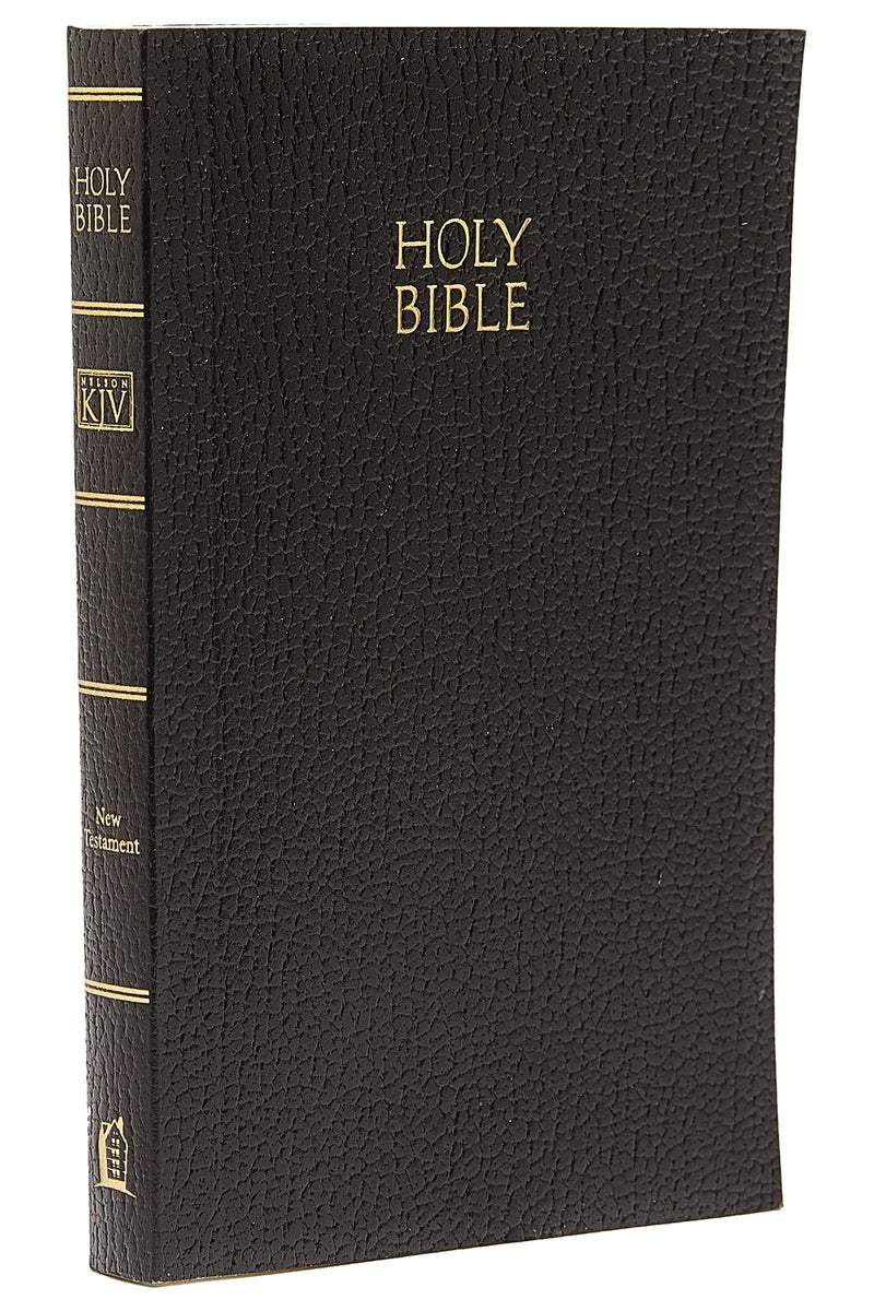 KJV Vest Pocket New Testament-Black Imitation Leather