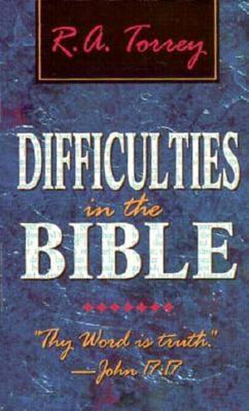 Difficulties In The Bible