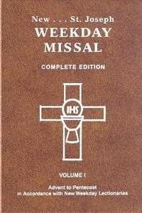 New Saint Joseph Weekday Missal (Complete Edition) Volume 1 (Advent-Pentecost)-Brown Imitation Leather