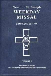 New Saint Joseph Weekday Missal (Complete Edition) Volume 2 (Pentecost-Advent)-Blue Imitation Leather