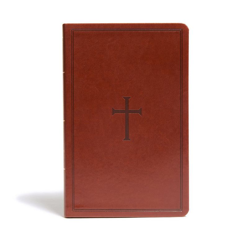 KJV Ultrathin Reference Bible-Brown LeatherTouch