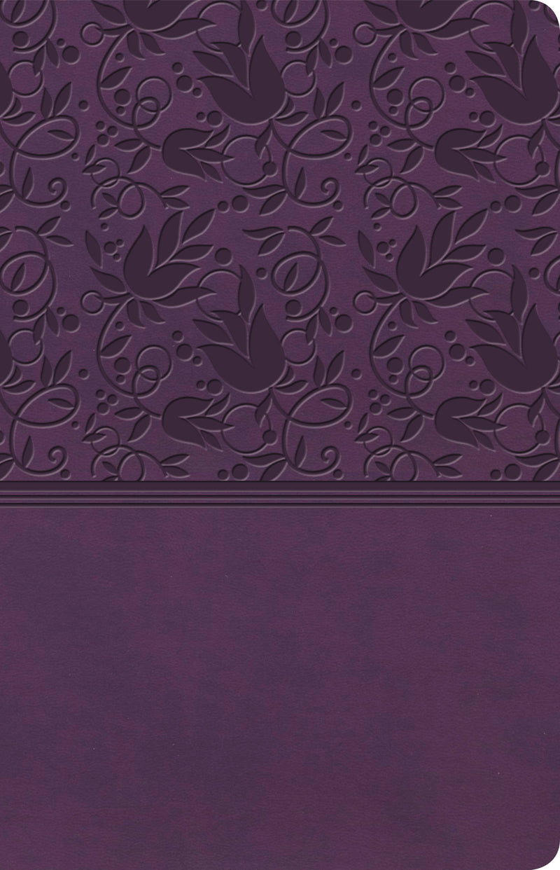 KJV Ultrathin Reference Bible-Purple LeatherTouch Indexed