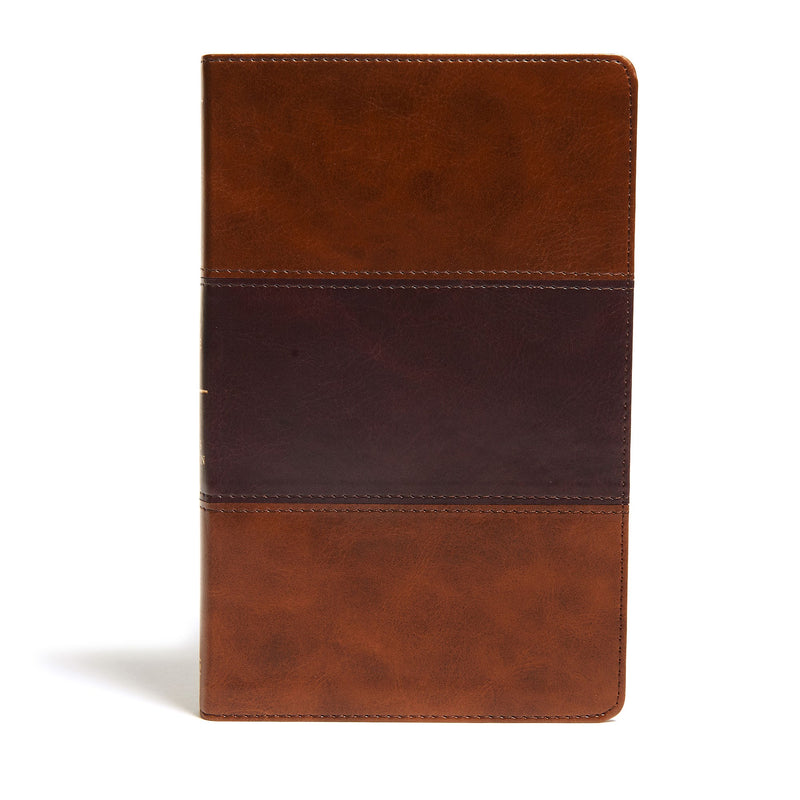 KJV Ultrathin Reference Bible-Saddle Brown LeatherTouch