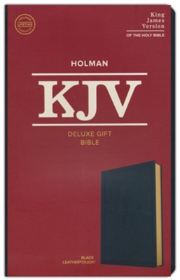 Deluxe Gift Bible, Black Leathertouc