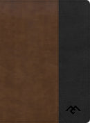 CSB Men Of Character Bible-Brown/Black LeatherTouch Indexed