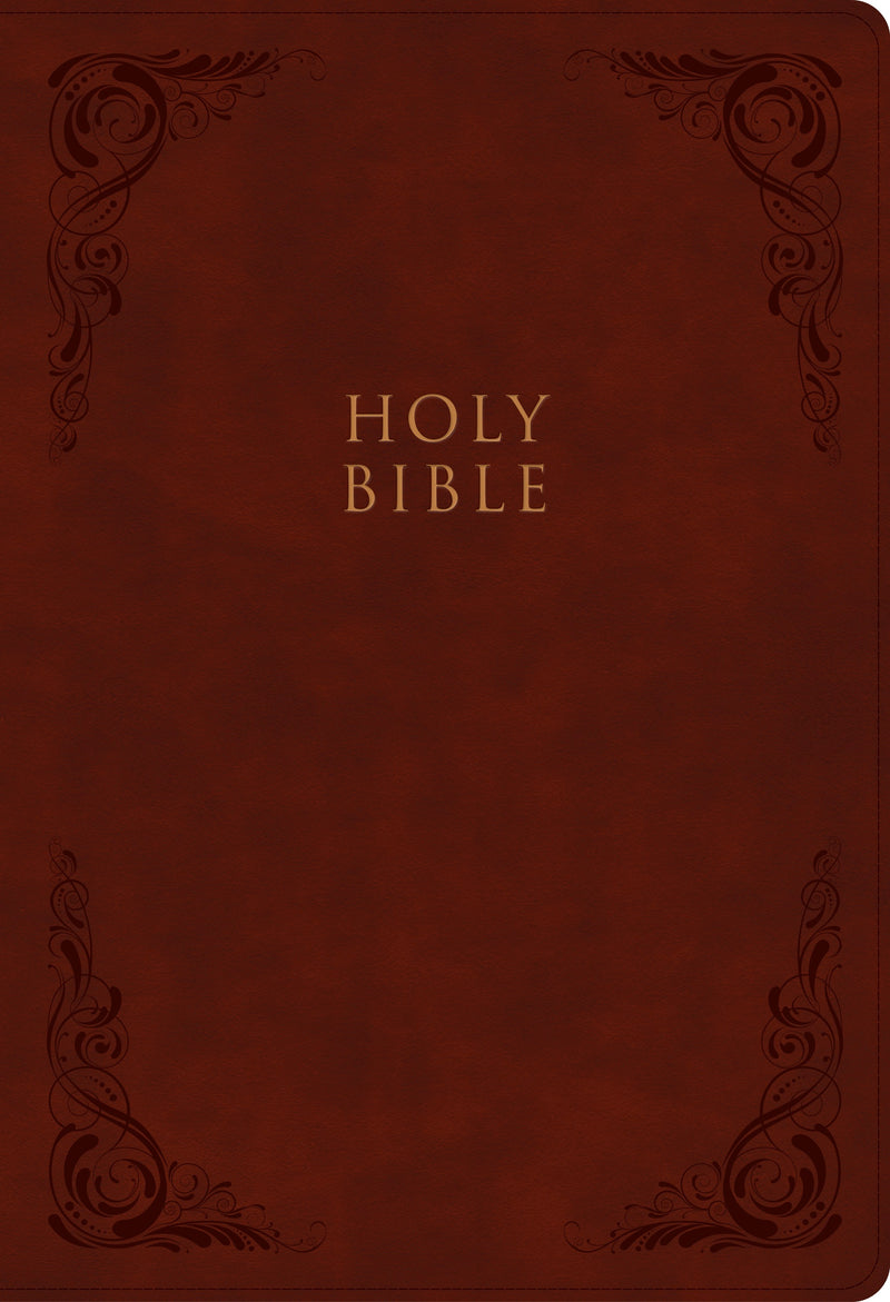 KJV Super Giant Print Reference Bible-Burgundy LeatherTouch