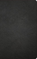 CSB Thinline Reference Bible-Black Genuine Leather