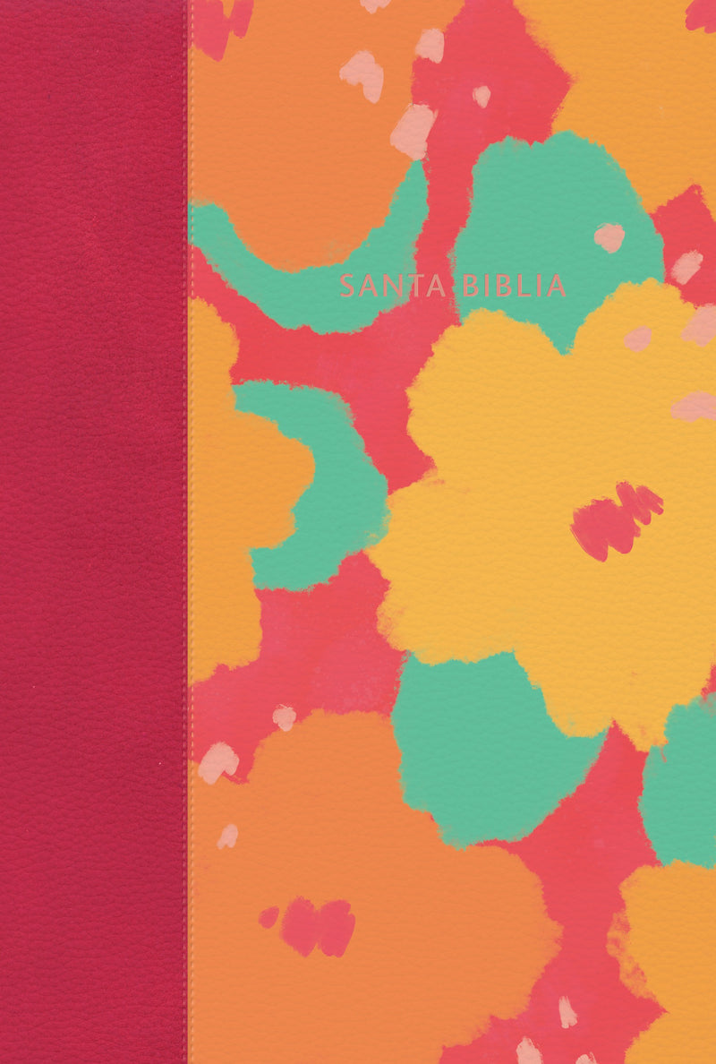 Span-NIV Giant Print ReferenceBible (NVI Biblia Letra Gigante)-Floral LeatherTouch